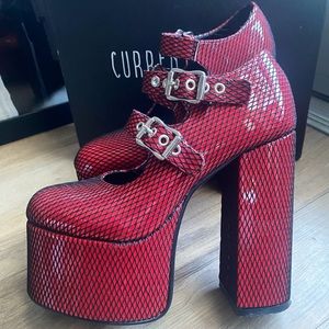 Current Mood Mary Jane Platform Heels